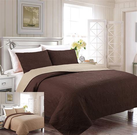 Fancy Linen Fullqueen Fancy Collection 3pc Luxury Bedspread Coverlet