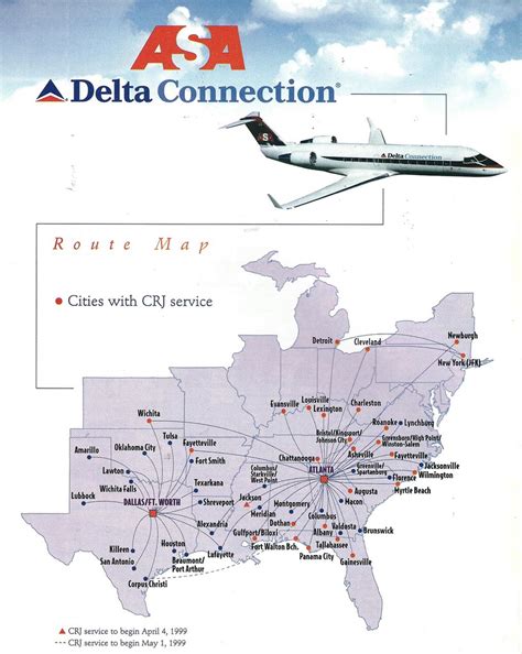 Delta Airlines Route Map Examples And Forms