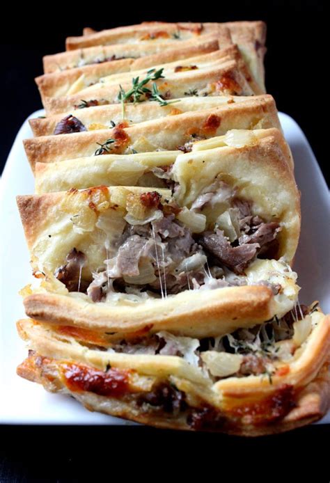 When you prepare it yourself, you can experiment with different cheeses, veggies, bread and cuts. Philly Cheesesteak Pull-Apart Bread w/ Provolone Dipping ...