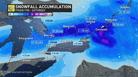 Ontarios Weather Forecast Is Predicting 10 Cm Of Snow This Weekend