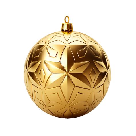 Ai Generated Christmas Realistic Golden Ball 35135468 Png