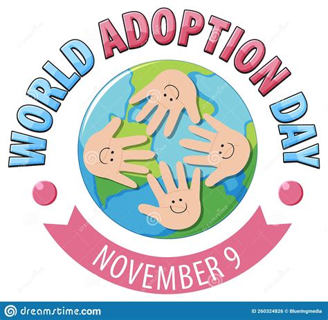 World Adoption Day Poster Design Stock Illustration Illustration Of