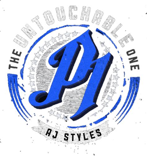 Aj Styles Untouchable One 2017 Blue Logo Png By Ambriegnsasylum16 On