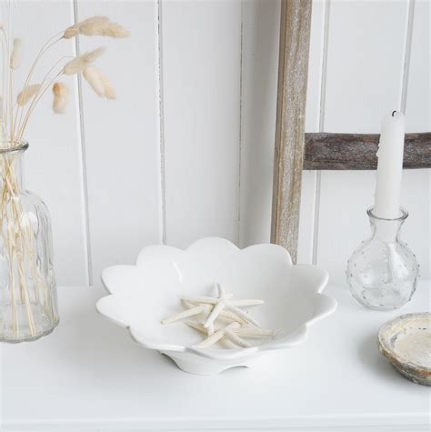 White Ceramic Pieces For New England White Interiors