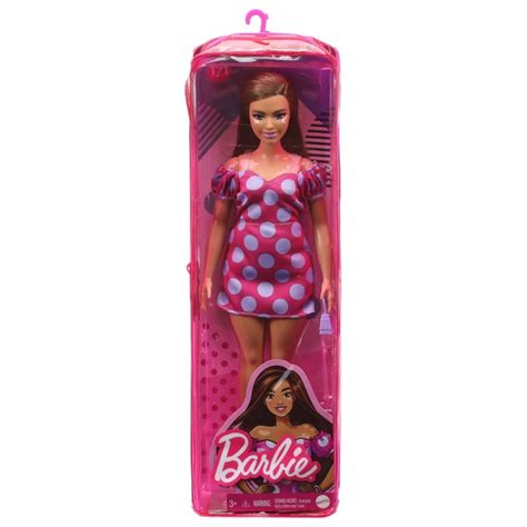 Barbie Fashionistas Puppe Vitiligo Im Schulterfreien Polka Dot Kleid