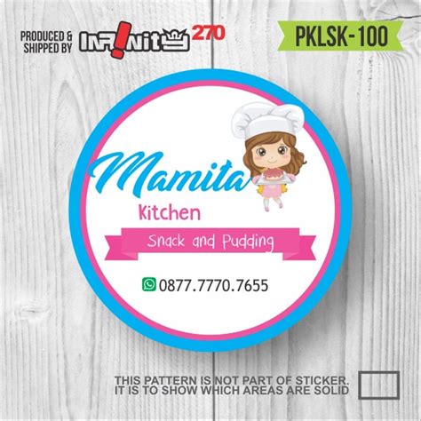 Undangan khitanan / nikahan sederhana. Desain Stiker Produk Makanan - Inspirasi Desain Menarik