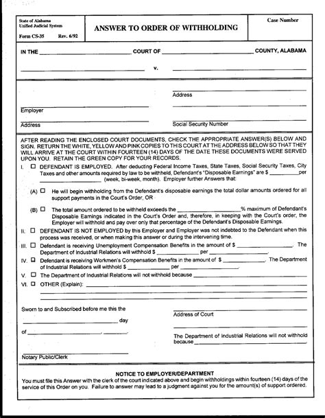 Divorce Documents - Free Printable Documents