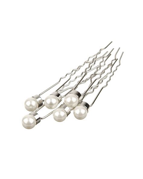 Pearl Hair Pins 6 Set Pink Duality And Privé Bridal