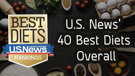 วิธีลดน้ำหนักที่ดีที่สุด 2018 Us News 40 Best Diets 2018 Youtube