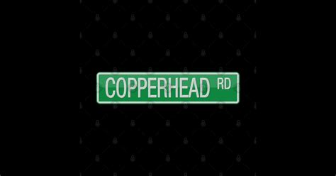 Copperhead Road Street Sign Copperhead Road Sticker Teepublic