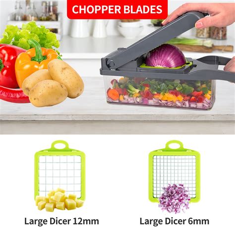 Vegetable Mandoline Slicer 10 In 1 Spiralizer Cutter And Chopper