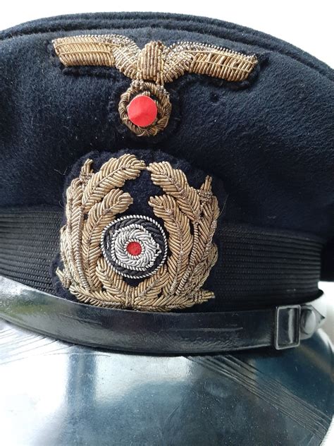 arromanches militaria casquette sous officier kriegsmarine erel