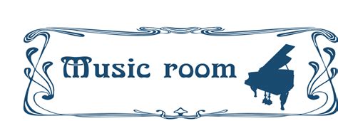 Free Clip Art Music Room Door Sign By Moini