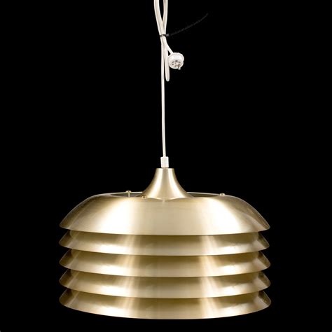 Hans Agne Jakobsson A Brass Ceiling Light Second Half Of The 20th