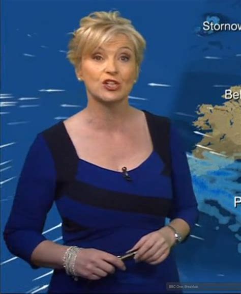 Carol Kirkwood Goes Glam In Figure Hugging Blue Dress For Bbc Weather Celebrity News Showbiz