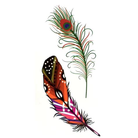 100pcs Peacock Feather Waterproof Temporary Tattoo Templa Fake Tatoo Arm Tattoo Sleeve Men