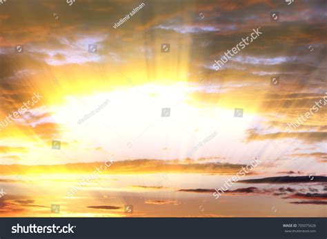 Sunset Sunrise Clouds Light Rays Other Stock Photo 705075628 Shutterstock
