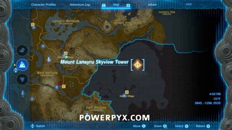 Zelda Tears Of The Kingdom Mount Lanayru Skyview Tower Guide