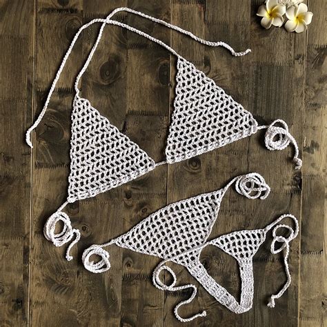 2019 New Handmade Crochet Micro Bikini G Thong String Beach Micro