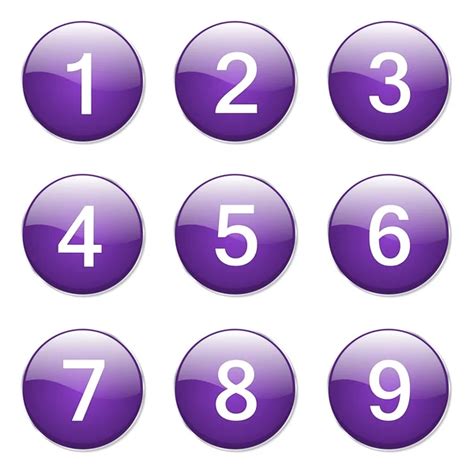Vektor Runden Zahlen Symbole — Stockvektor © Nickylarson 45741299