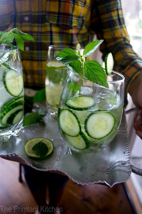 Refreshing And Flavorful Cucumber And Lime Infused Water The Primlani