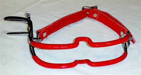 Pvc Coated Jennings Open Mouth Gag Dental Gag Red Leather Strap Uk