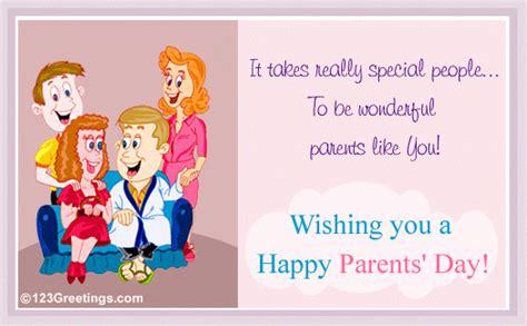 Wonderful Parents Free Parents Day Ecards Greeting Cards 123
