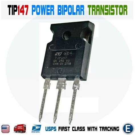 Tip147 St Power Bipolar Transistor Pnp 10a 100v To 247 Darlington 363