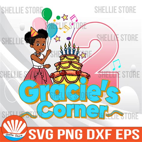 Personalized Name And Age Gracies Corner Birthday Girl Png Inspire