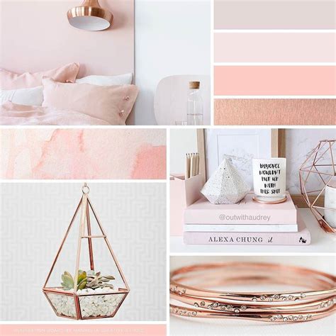 Revisiting one of my favorite #rosegold inspired mood boards! | Rose ...