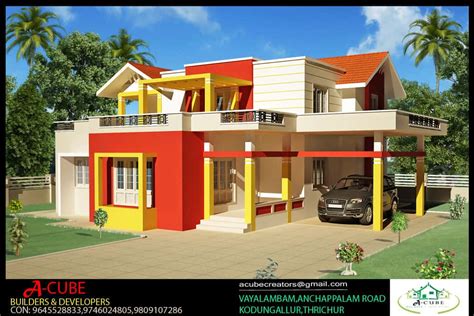 Monsterhouseplans.com offers 29,000 house plans from top designers. Kerala-Style 4 Bedroom Home Plan at 2000 sq.ft