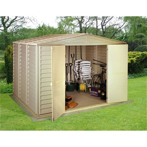 10 x 10 Select Duramax Plastic Pvc Shed With Steel Frame (3.19m x 3.19m 