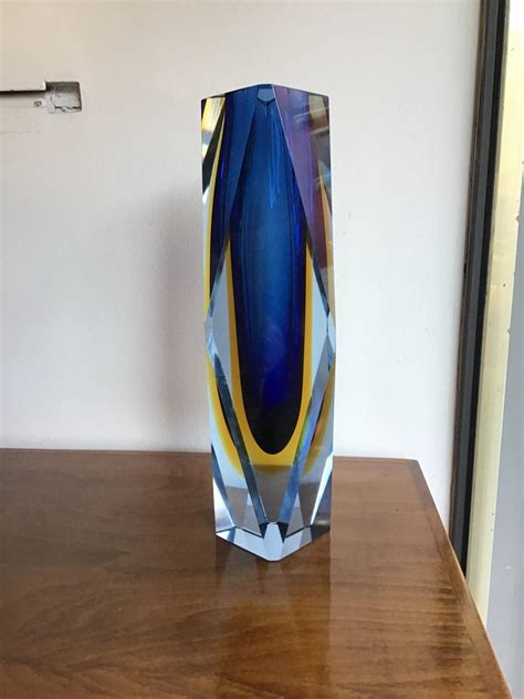 Seguso “flavio Poli” Vase Murano Glass 1950 Italy At 1stdibs
