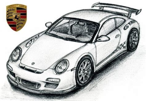 Le coloriage voitures hot wheels clique sur le dessin ou sur le. Coloriage Porsche sport au crayon dessin gratuit à imprimer