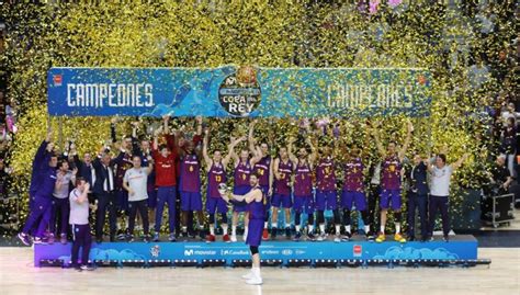 Desde 2009 solo ellos han tocado el trofeo. El Barcelona, campeón de la Copa del Rey de baloncesto ...