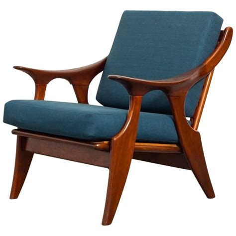 Mid Century Modern Teak Lounge Chair By De Ster Teak Lounge Chair