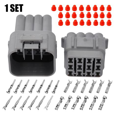 Set Mayitr Waterproof Connectors Pin Way Sealed Male Female Electrical Wire Connector