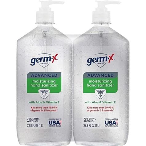 Germ X Advanced Moisturizing Hand Sanitizer 2 338 Fl Oz