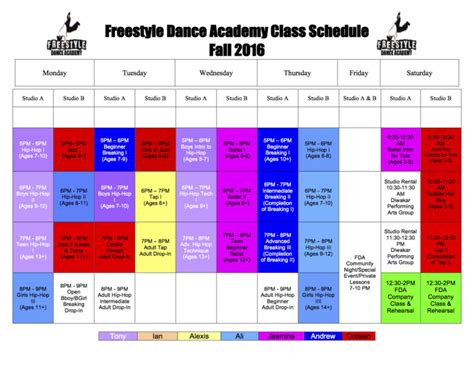 Fall 2016 Dance Class Registration At Freestyle Dance Academyfreestyle