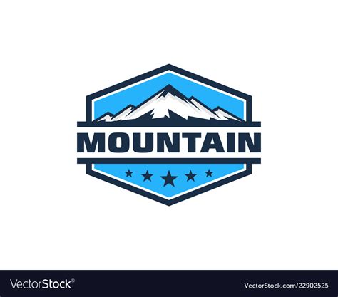 Mountain Logo Icon Design Royalty Free Vector Image