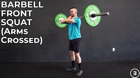 Barbell Front Squat Arms Crossed Youtube