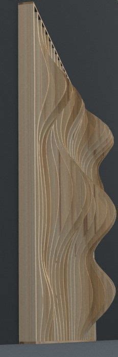 Parametric Wavy Wooden Panels With Grasshopper 3d Model Cgtrader