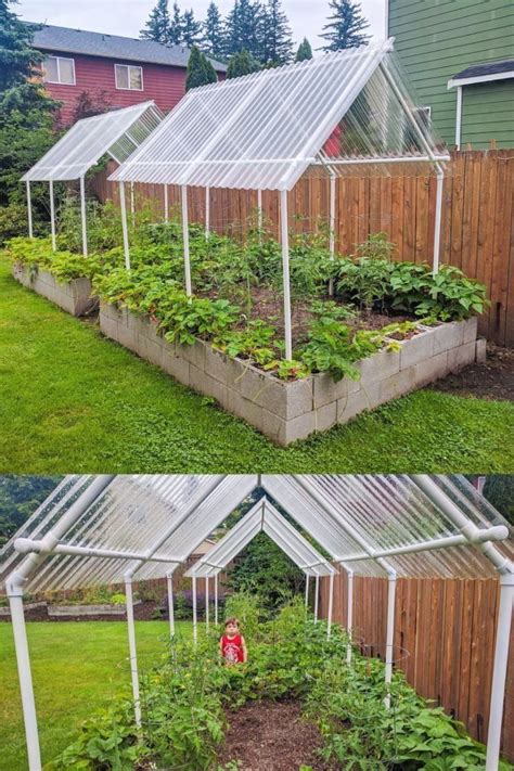 If you live in the city but want to. Cheap DIY raised garden beds using cinder blocks, PVC pipes and roofing panels |… | 1000 ...