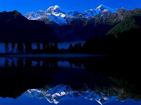 Sfondo Parco Nazionale Westland Tai Poutini Montagne Nuova Zelanda