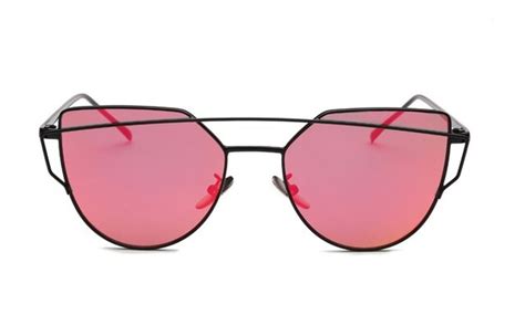 Buy Newest Cat Eye Sunglasses Women Brand Designer Twin Beams Sun Glasses