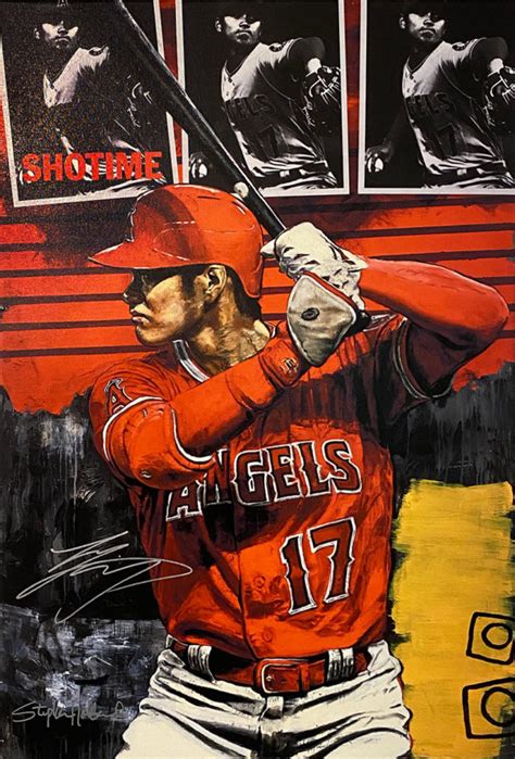 Shohei Ohtani By Stephen Holland Batting Art Of The Game