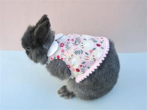 Pink Bunny Pet Bunny Dressharness Rabbit Clothing Harness Etsy