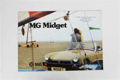 Mg Midget Vintage Car Showroom Brochure Tehnical S Vehicle Sales