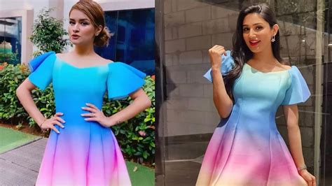 Avneet Kaur Or Donal Bisht Who Styled The Rainbow Frock Dress Like A Diva