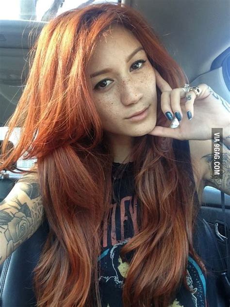 A Half Japanese With Red Hair And Freckles I Fell In Love 9gag